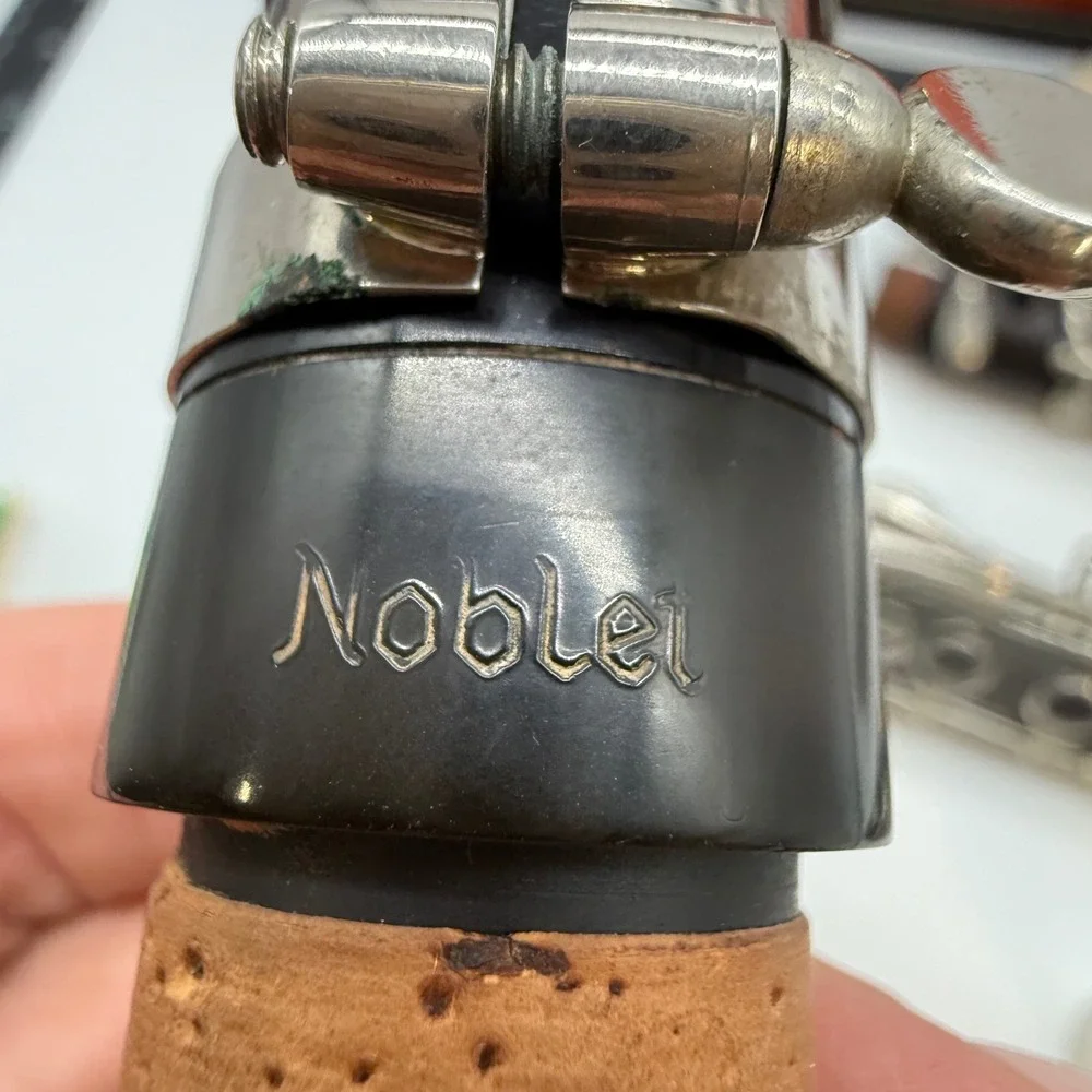 Vintage Noblet mouthpiece Normandy Wood Clarinet rare Leblanc tweed case bundle